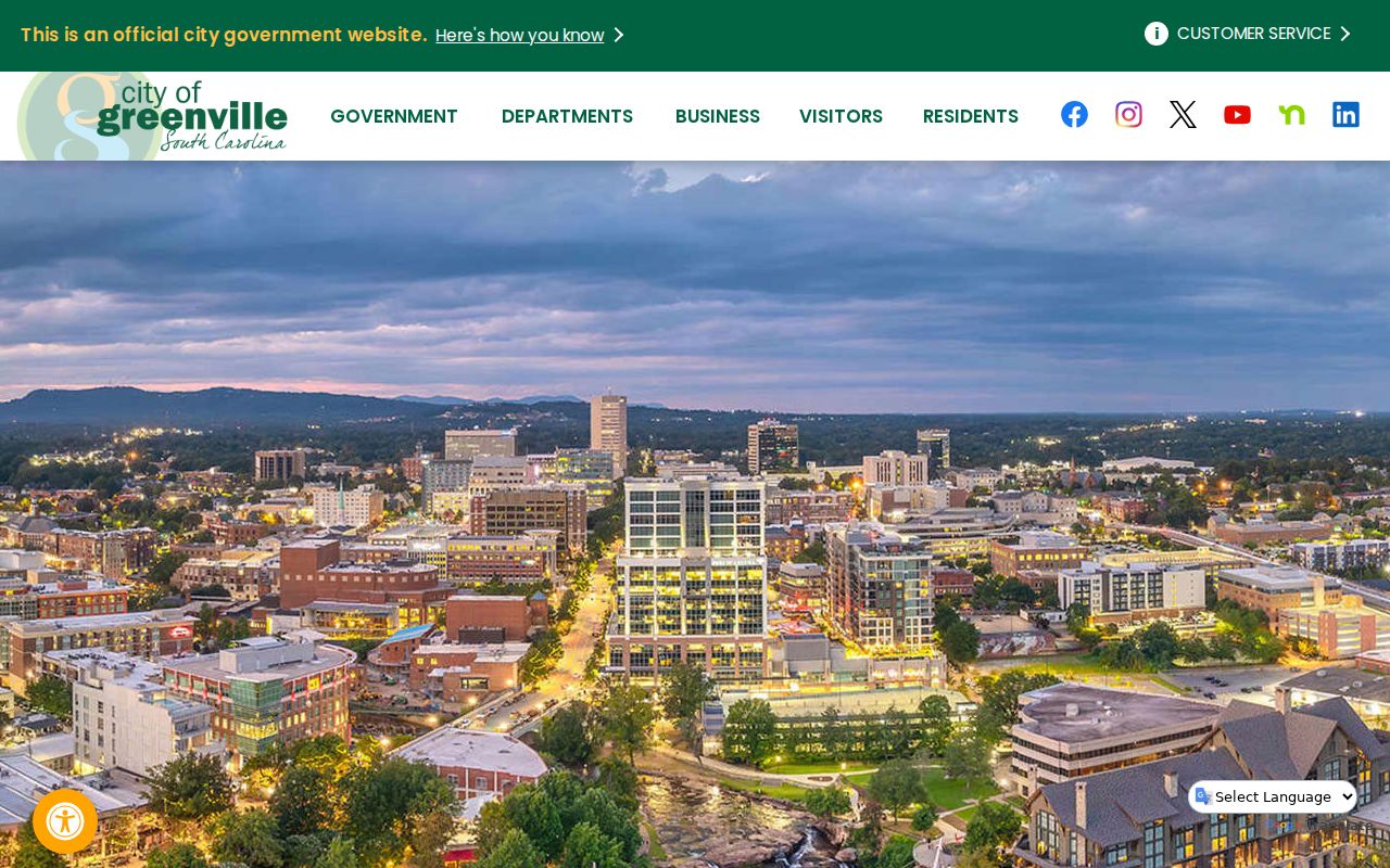 City of Greenville source for Greenville criminal records and local services