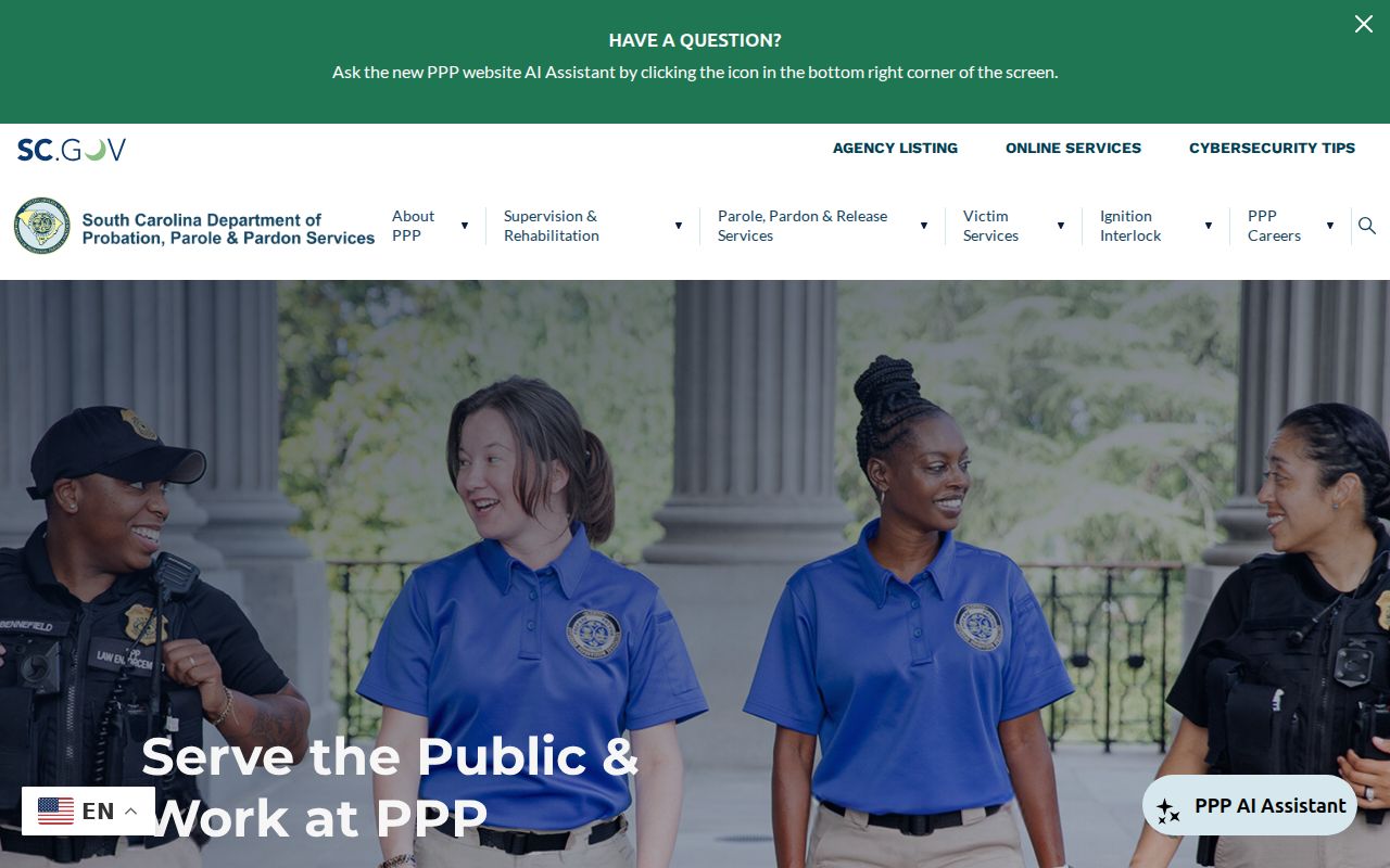 Greenville County criminal supervision records at SCDPPPS
