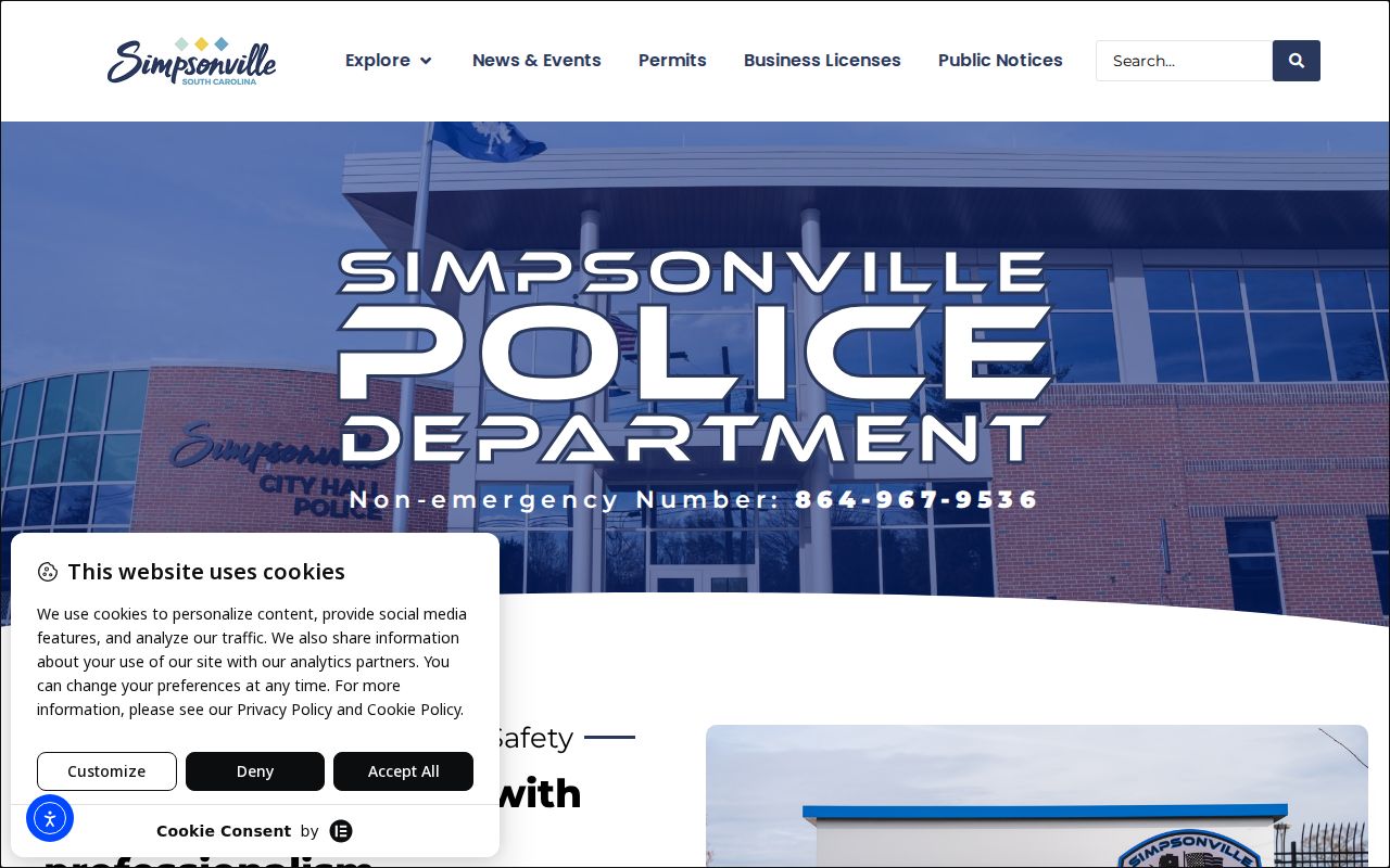 Simpsonville Police source for Simpsonville criminal records